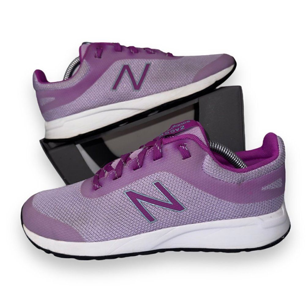 New Balance 455v2 Running Shoes Purple / White YK455VV Youth 5 Women's 6.5‎